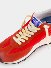 Golden Goose Red Nylon Silver Star Marathon Sneakers