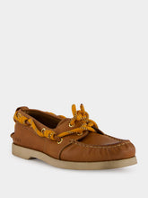 Golden Goose Tan Brown Cruise Leather Boat Shoes