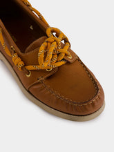 Golden Goose Tan Brown Cruise Leather Boat Shoes