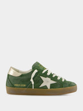 Golden Goose Green Suede Super-Star Sneakers