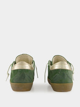 Golden Goose Green Suede Super-Star Sneakers