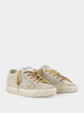 Golden Goose Super-Star Perforated Suede Sneakers in Grey