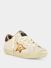Golden Goose Buttercream Super-Star Leather Sneakers