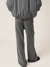 Miu Miu Grey Chambray Loose-Fit Denim Jeans