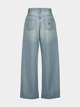 Miu Miu Light Blue Chambray High-Rise Jeans