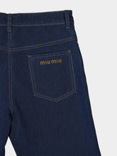 Miu Miu Blue Wide-Leg Denim Jeans
