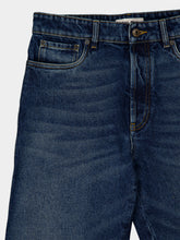 Miu Miu Navy High-Rise Loose Denim Jeans