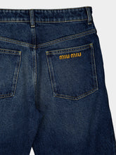 Miu Miu Navy High-Rise Loose Denim Jeans