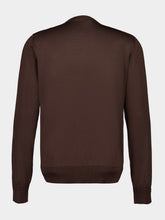 Dolce & Gabbana Brown Silk Crewneck Pullover