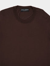 Dolce & Gabbana Brown Silk Crewneck Pullover