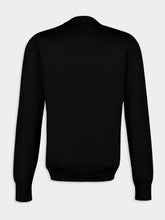 Dolce & Gabbana Black Silk Crewneck Pullover