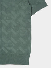 Dolce & Gabbana Grey Silk Polo Shirt with Micro-Dot Stitch