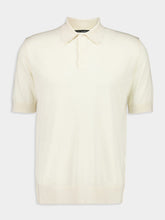 Dolce & Gabbana Natural White Regular-Fit Cashmere Polo