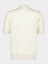 Dolce & Gabbana Natural White Regular-Fit Cashmere Polo