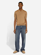 Dolce & Gabbana Camel Cashmere and Silk Polo-Shirt