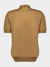 Dolce & Gabbana Camel Cashmere and Silk Polo-Shirt