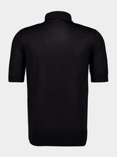 Dolce & Gabbana Black Silk Polo Shirt