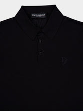 Dolce & Gabbana Black Silk Polo Shirt