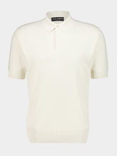 Dolce & Gabbana Natural White Silk Polo Shirt
