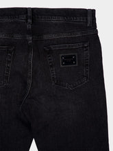Dolce & Gabbana Black Slim-Fit Stretch Cotton Jeans