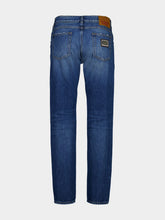 Dolce & Gabbana Blue Straight Fit Cotton Jeans