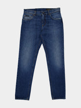 Dolce & Gabbana Blue Straight Fit Cotton Jeans