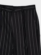 Dolce & Gabbana Black Pinstripe Wool Trousers
