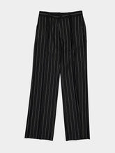 Dolce & Gabbana Black Pinstripe Wool Trousers