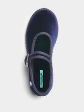Piedaterre Mary Jane Bambino in Blue Mercantile Velvet