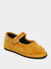Piedaterre Mary Jane Bambino in Yellow Ribolla Velvet