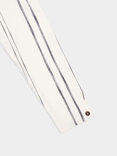 Commas Cream Woven Stripe Shirt