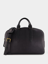 Black Grain Leather Buckley Bowling Bag | PDP - Fashion Clinic