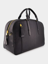 Black Grain Leather Buckley Bowling Bag | PDP - Fashion Clinic