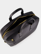 Black Grain Leather Buckley Bowling Bag | PDP - Fashion Clinic