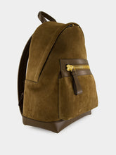 Tom Ford Buckley Suede Backpack in Walnut Brown