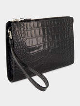 Tom Ford Black Croc-Effect Leather Portfolio Bag