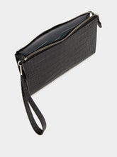 Tom Ford Black Croc-Effect Leather Portfolio Bag