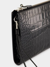Tom Ford Black Croc-Effect Leather Portfolio Bag