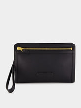 Tom Ford Black Grain Leather Pouch Bag