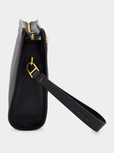 Tom Ford Black Grain Leather Pouch Bag
