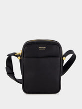 Tom Ford Black Grain Leather Small Messenger Bag