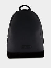 Black Leather and Suede Chic Sport Backpack