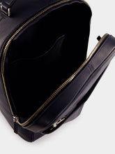Tom Ford Navy Blue Grain Leather Backpack