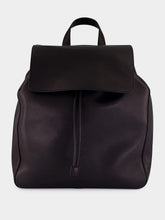 Tom Ford Black Grain Leather Flap Backpack