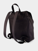 Tom Ford Black Grain Leather Flap Backpack