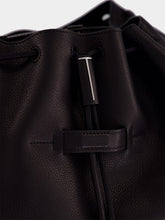 Tom Ford Black Grain Leather Flap Backpack