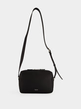 Tom Ford Black Grained Leather Messenger Bag