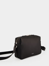 Tom Ford Black Grained Leather Messenger Bag