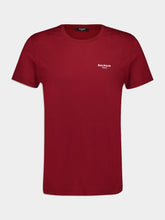 Balmain Flocked-Logo Organic Cotton T-Shirt