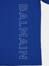 Balmain Logo-Print Short-Sleeved Cotton T-Shirt